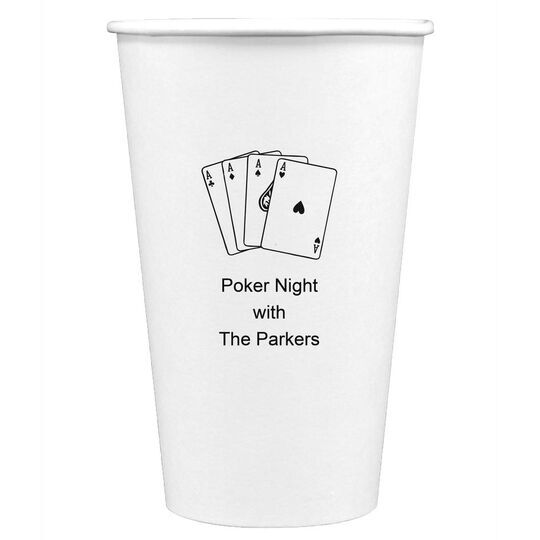 All Aces Paper Coffee Cups